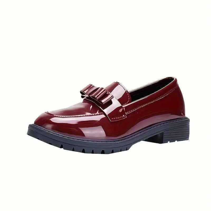 🔥Last Day Promotion 50% OFF - Women's Solid Colour Fashion Thick Sole Leather Shoes