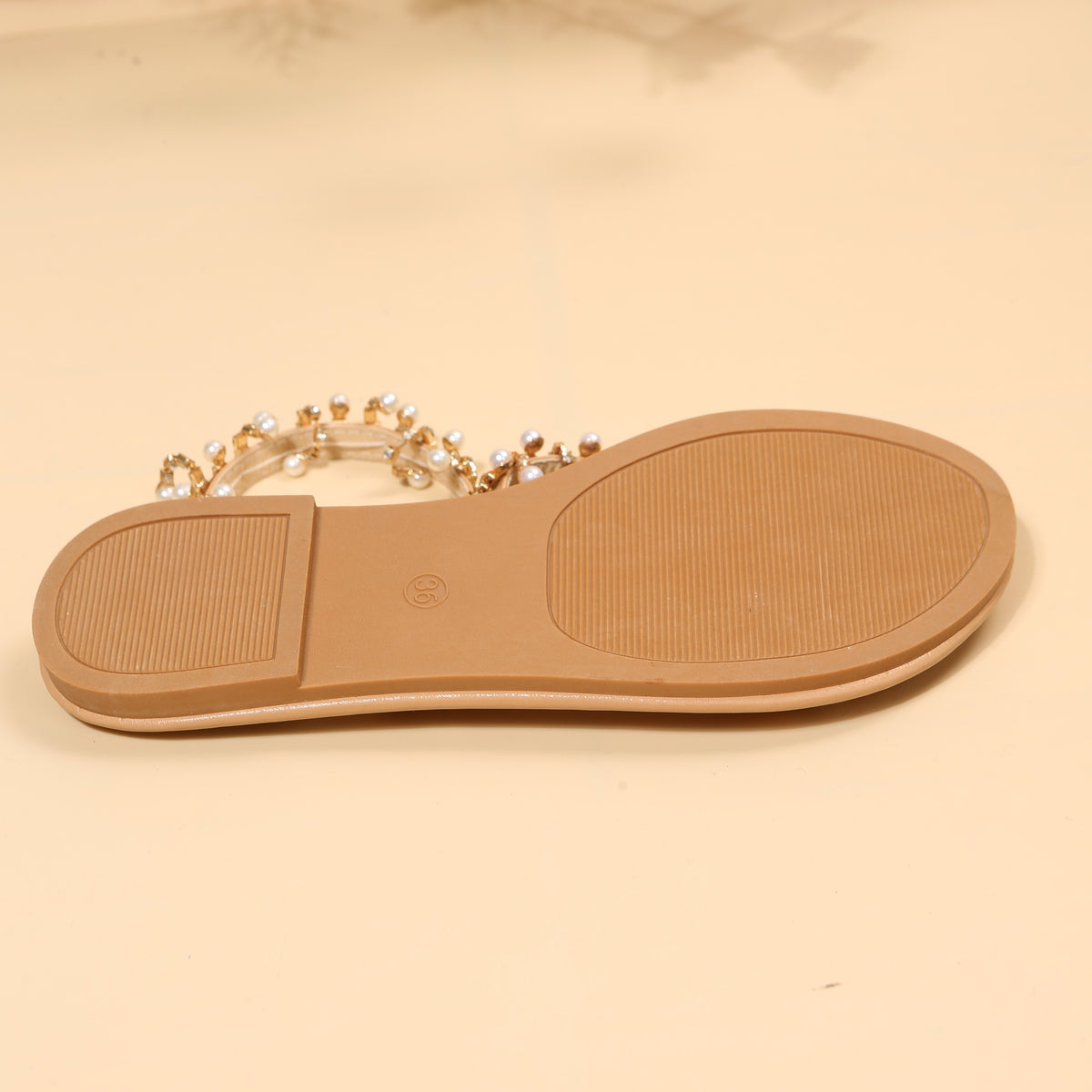 🔥Last Day Promotion 50% OFF - Handmade Women's Pearl Slip-On Orthopedic Sandals