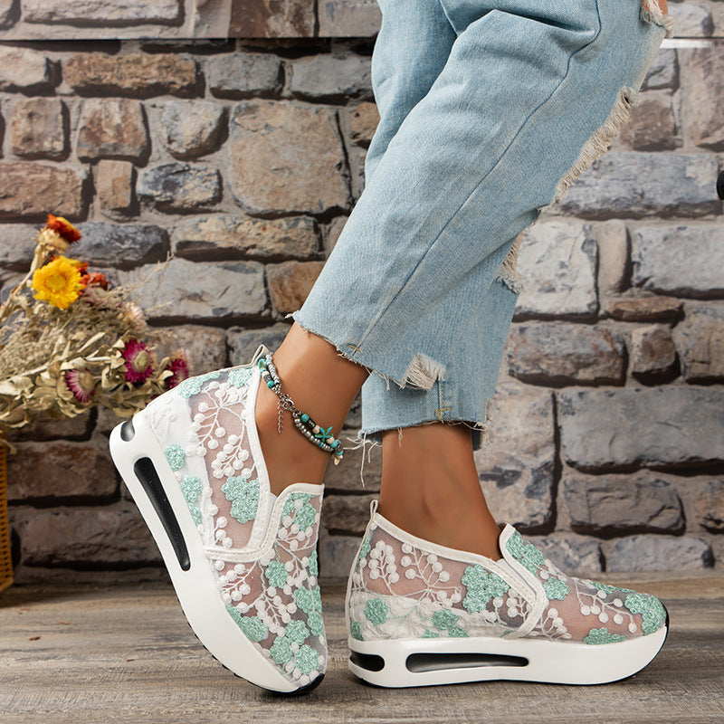 🔥Women's Stylish Floral Lace Platform Shoes