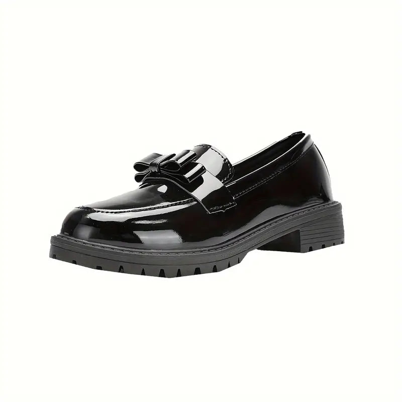 🔥Last Day Promotion 50% OFF - Women's Solid Colour Fashion Thick Sole Leather Shoes