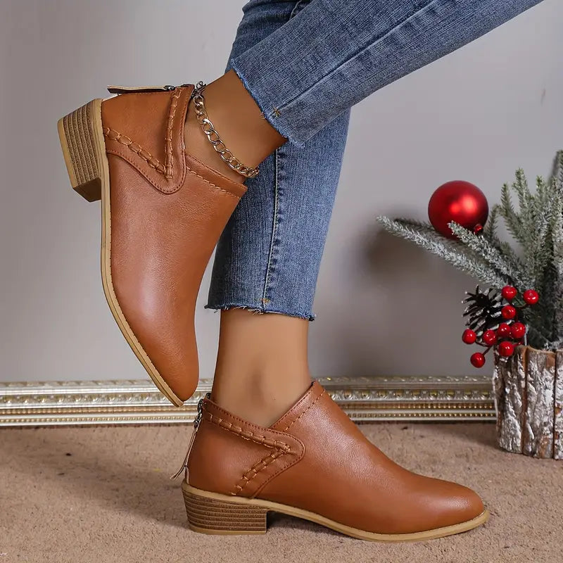 All-Season Stylish Chelsea Ankle Boots with Mid Heel