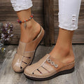 Soft Footbed Orthopedic Arch-Support Cut-out wedge sandals