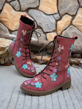 Stylish Women's Ankle Printed Martin Boots