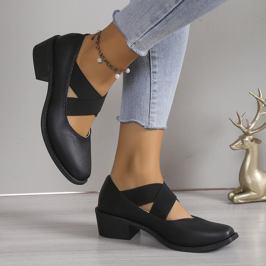 Foot comfort – Cross-strap Mary Jane shoes