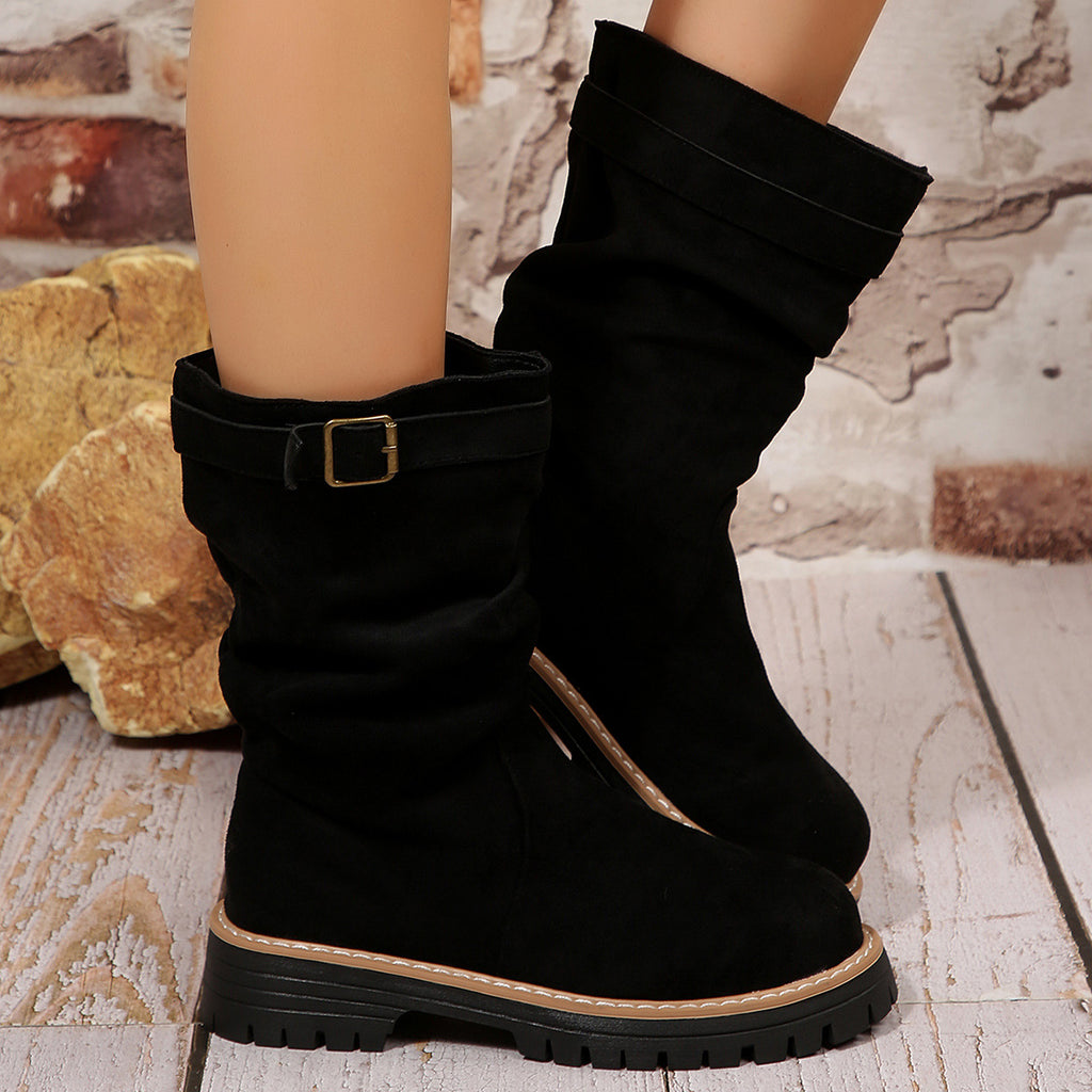 Stylish Women's Chunky Platform Ankle Boots