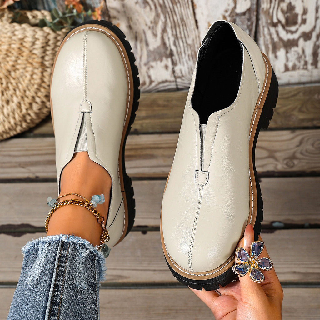 🔥Last Day 60% OFF -Women's Wedge Plus-size Leather Shoes