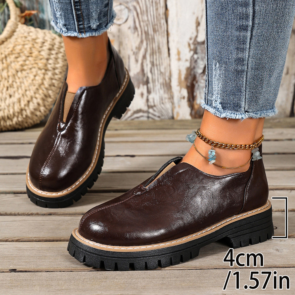 🔥Last Day 60% OFF -Women's Wedge Plus-size Leather Shoes