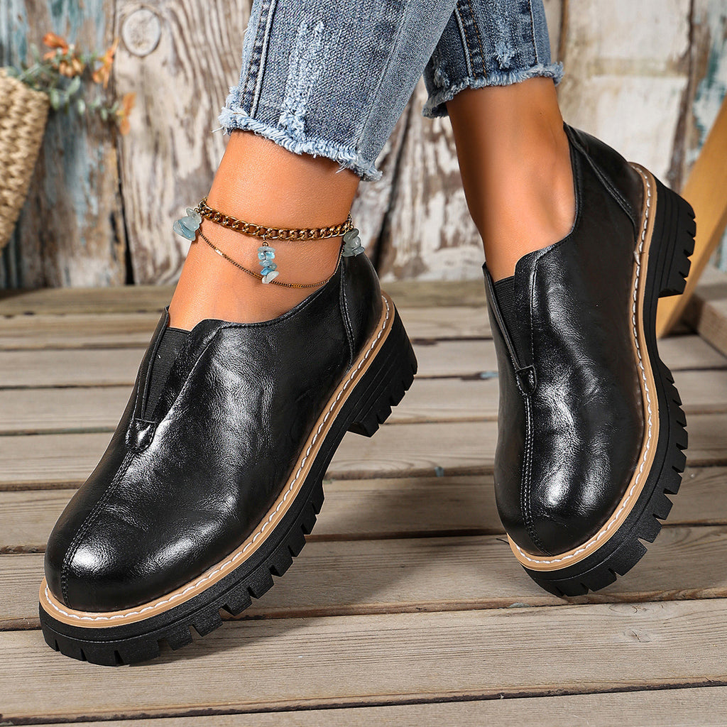 🔥Last Day 60% OFF -Women's Wedge Plus-size Leather Shoes