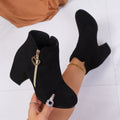 Women's Cozy Lightweight Chunky Zipper Boots