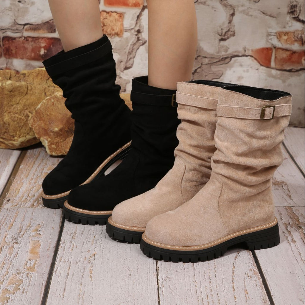 Stylish Women's Chunky Platform Ankle Boots