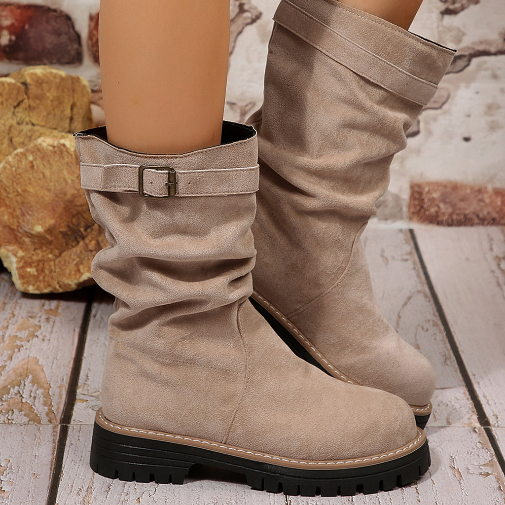 Stylish Women's Chunky Platform Ankle Boots