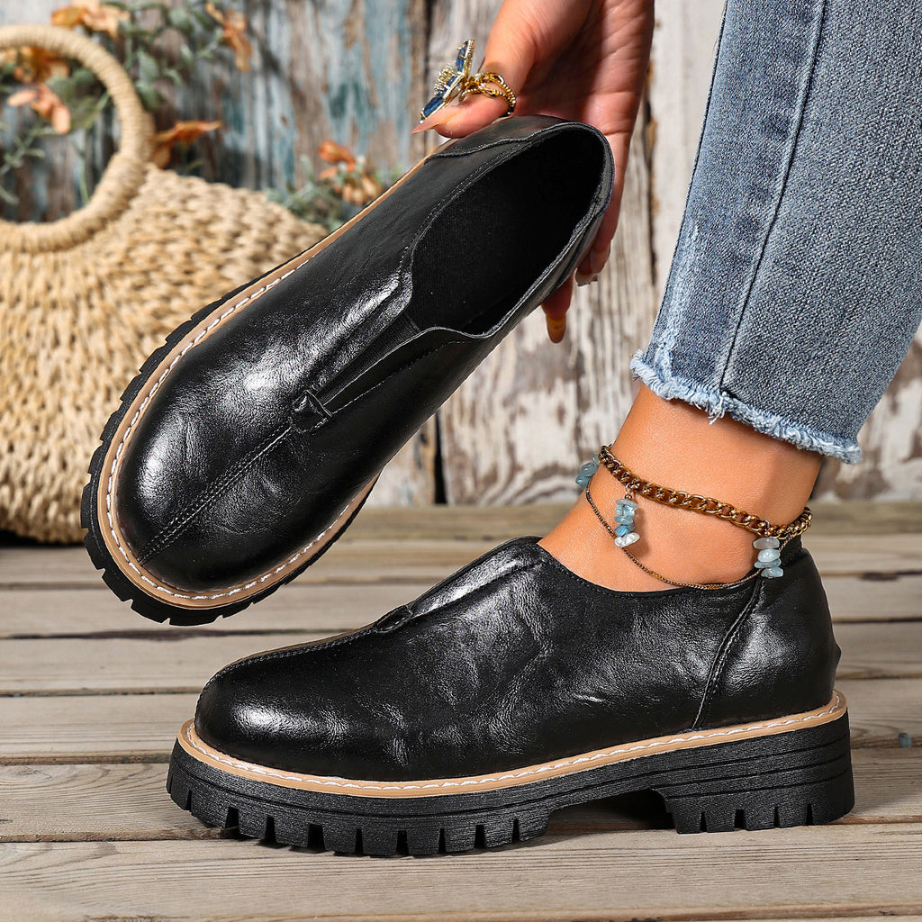 🔥Last Day 60% OFF -Women's Wedge Plus-size Leather Shoes