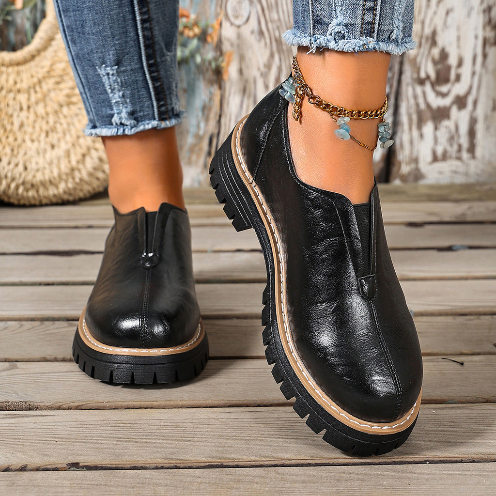 🔥Last Day 60% OFF -Women's Wedge Plus-size Leather Shoes