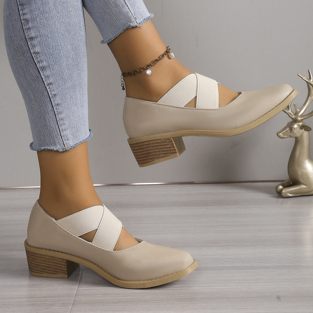 Foot comfort – Cross-strap Mary Jane shoes