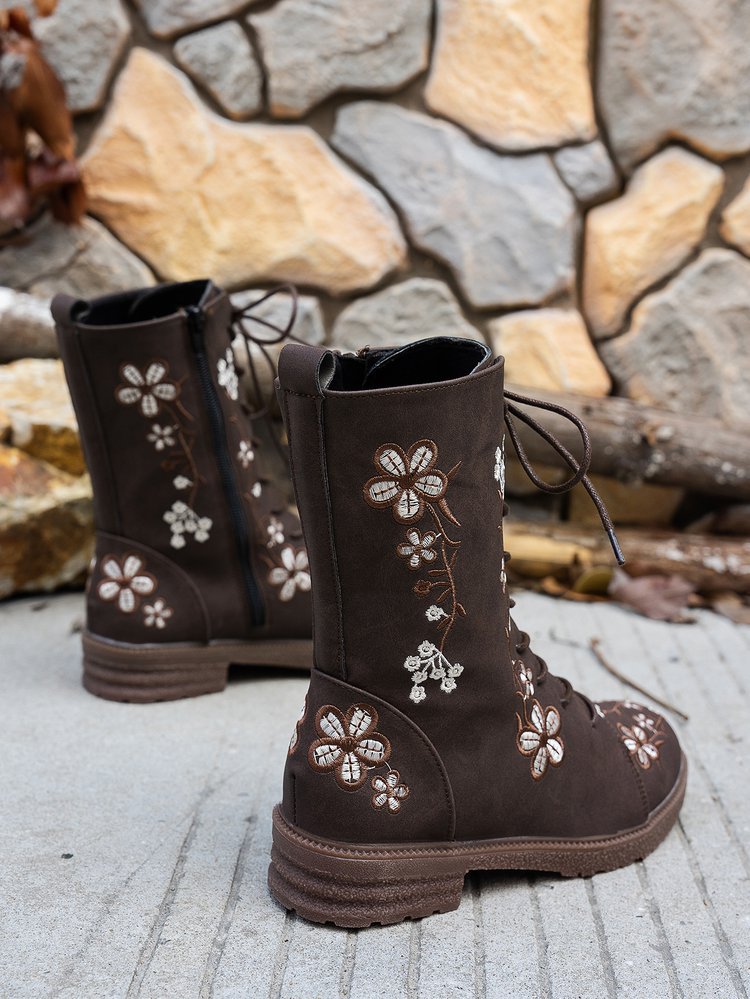 Stylish Women's Ankle Printed Martin Boots