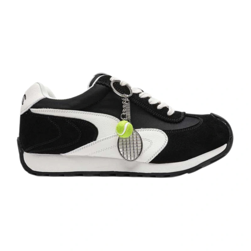 Retro Wave Black White Sneakers
