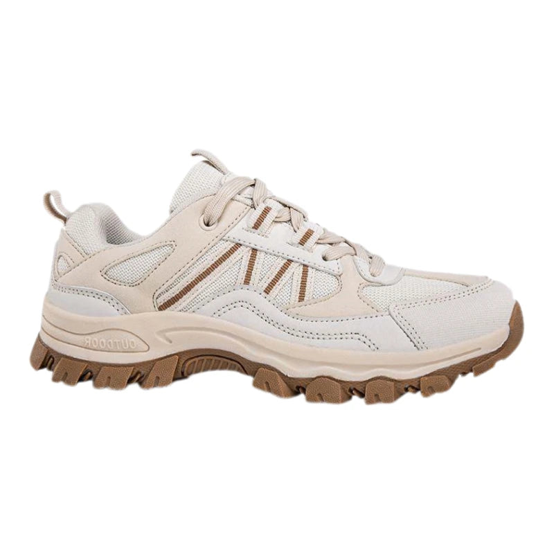 Off White Brown Hiking Shoes