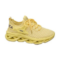 Unisex Yellow Mesh Athletic Shoes