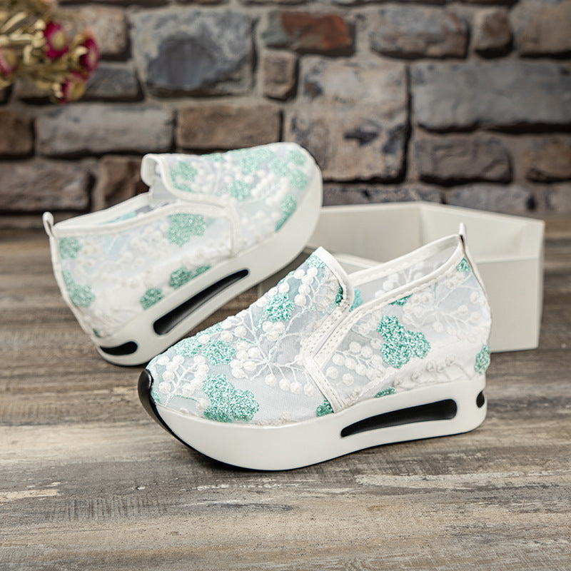 🔥Women's Stylish Floral Lace Platform Shoes