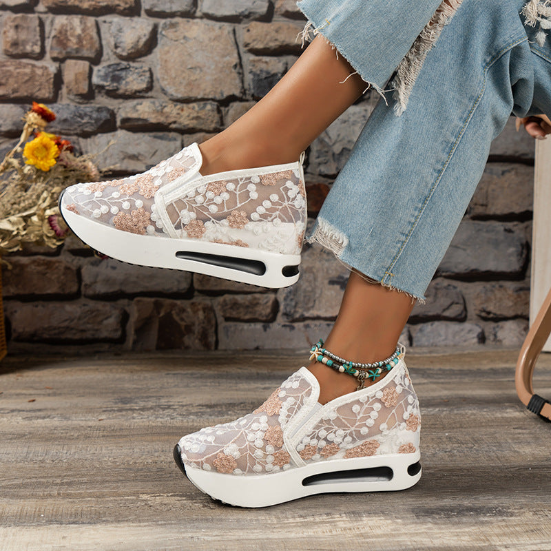 🔥Women's Stylish Floral Lace Platform Shoes