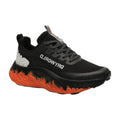 Unisex Black Orange Athletic Shoes