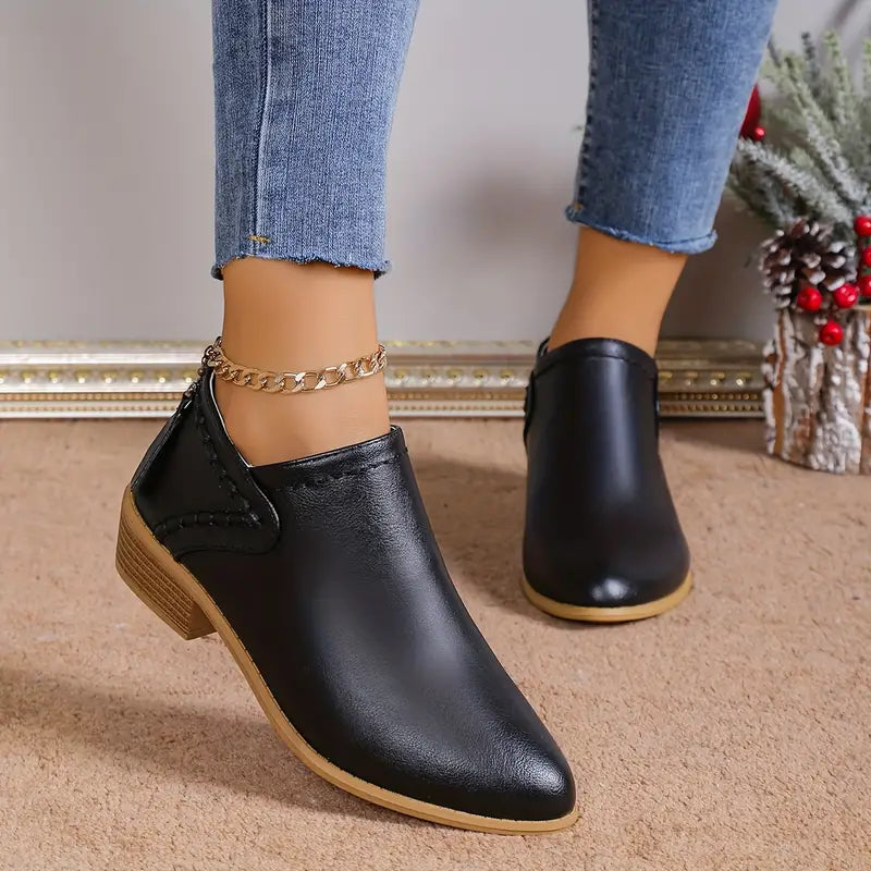 All-Season Stylish Chelsea Ankle Boots with Mid Heel