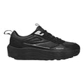 All Black Silver Accent Hiking Shoes
