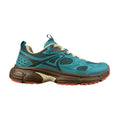 Teal Brown Chunky Trail Sneakers
