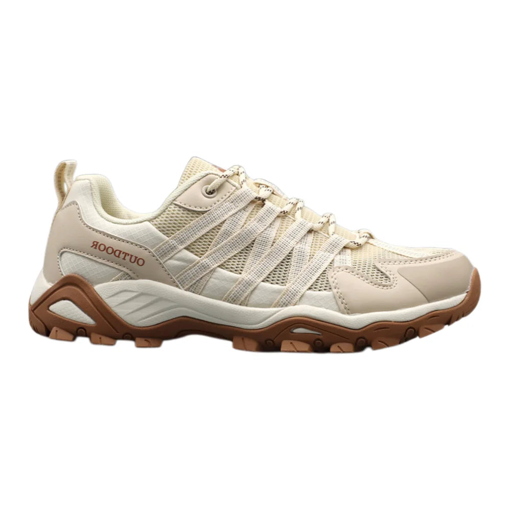 Khaki Gum Sole Trekking Shoes