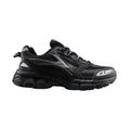 All Black Silver Trail Sneakers