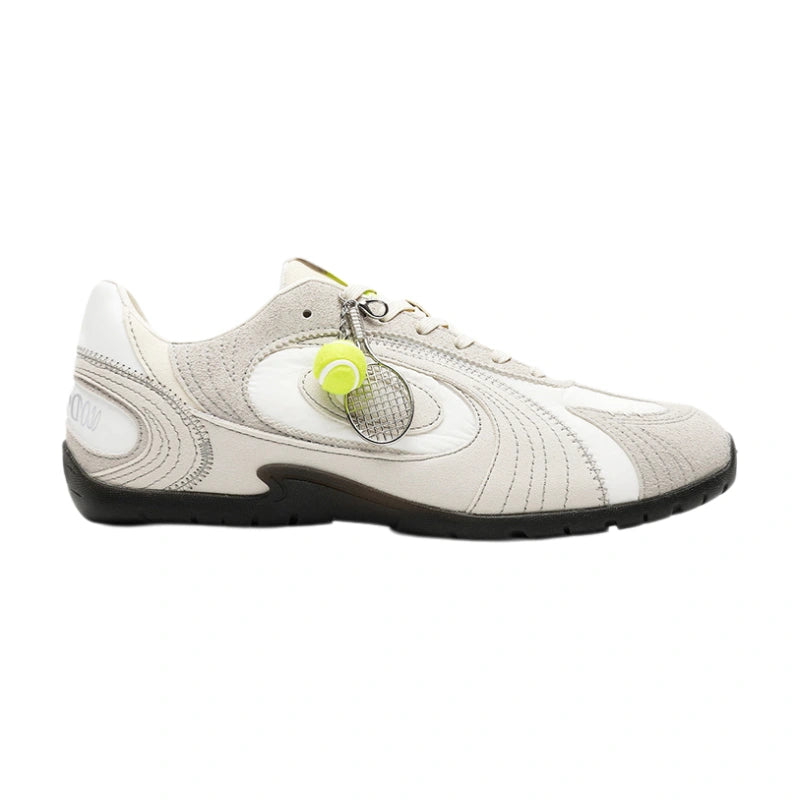Retro Wave Ivory Lime Sneakers