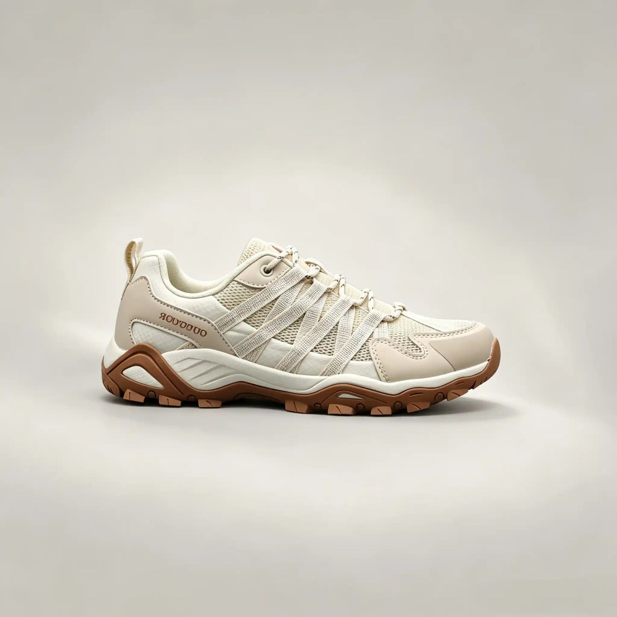 Khaki Gum Sole Trekking Shoes