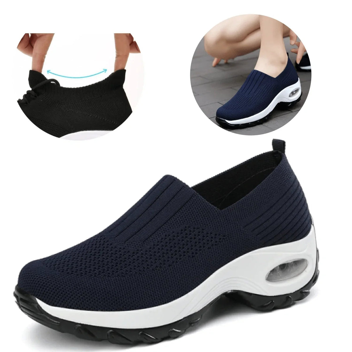 🔥Clearance Sale 65% OFF-Air GO-WALK Comfy Women's Orthopedic Platform Sneakers