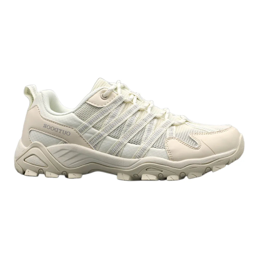 Cream White Hiking Shoes