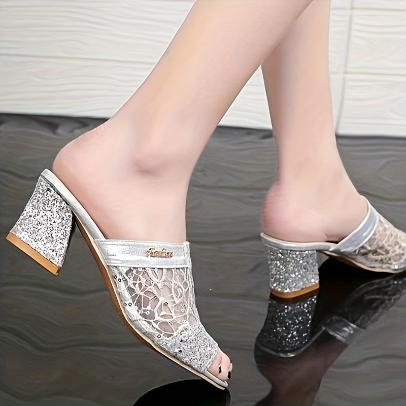 😍Last Day 50% OFF😍 - Women's Glitter Sequins Decor Sandals