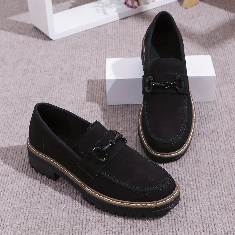 Stylish Comfort Loafers - Soft, Breathable, Round-Toe Design