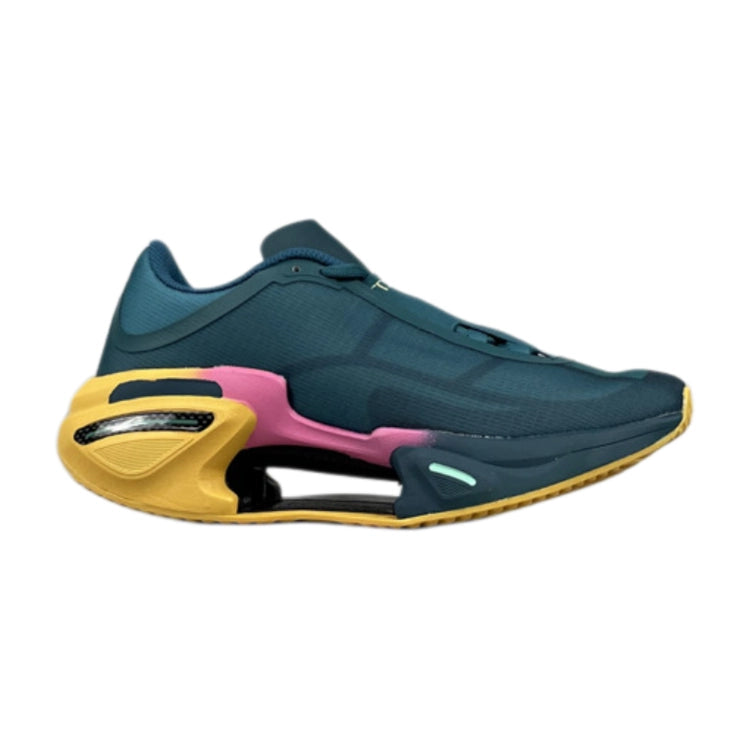 Teal Color Block Futuristic Running Shoes